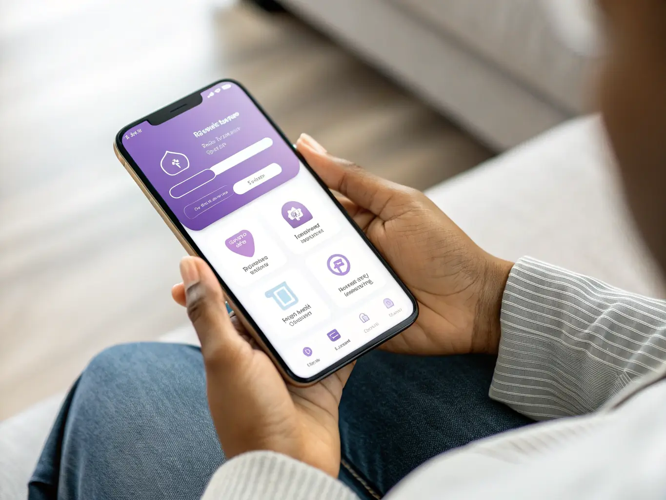 A clean and intuitive Webex app interface displayed on a smartphone, highlighting its messaging and collaboration features, with notifications indicating new messages and meeting invites.